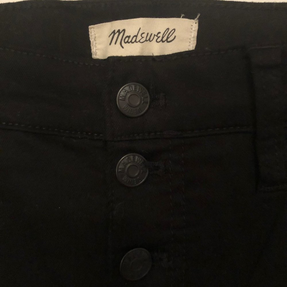 Madewell Button-Through Skinny Jeans - Black